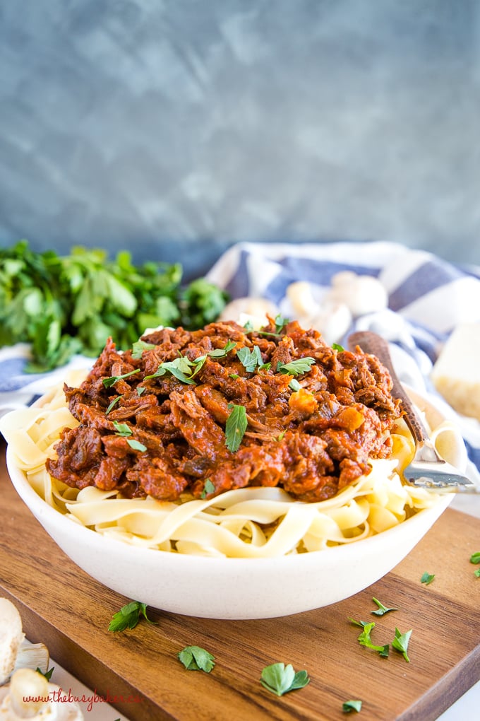 Easy Slow Cooker Beef Ragu