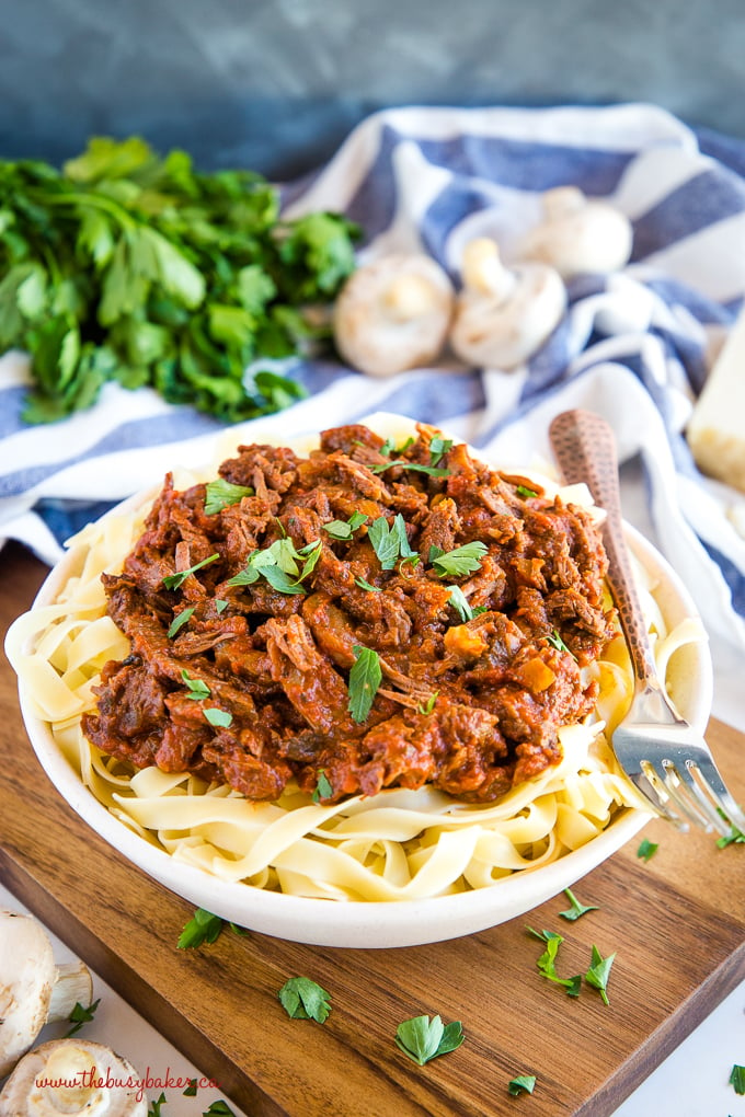 Easy Slow Cooker Beef Ragu