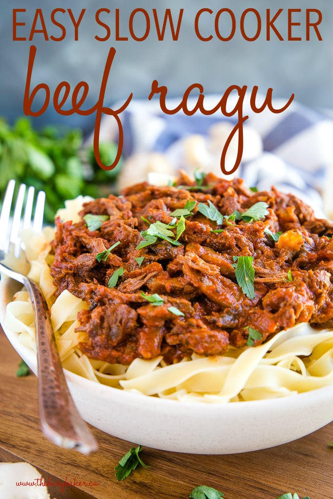 Easy Slow Cooker Beef Ragu Easy Family Meal The Busy Baker - 