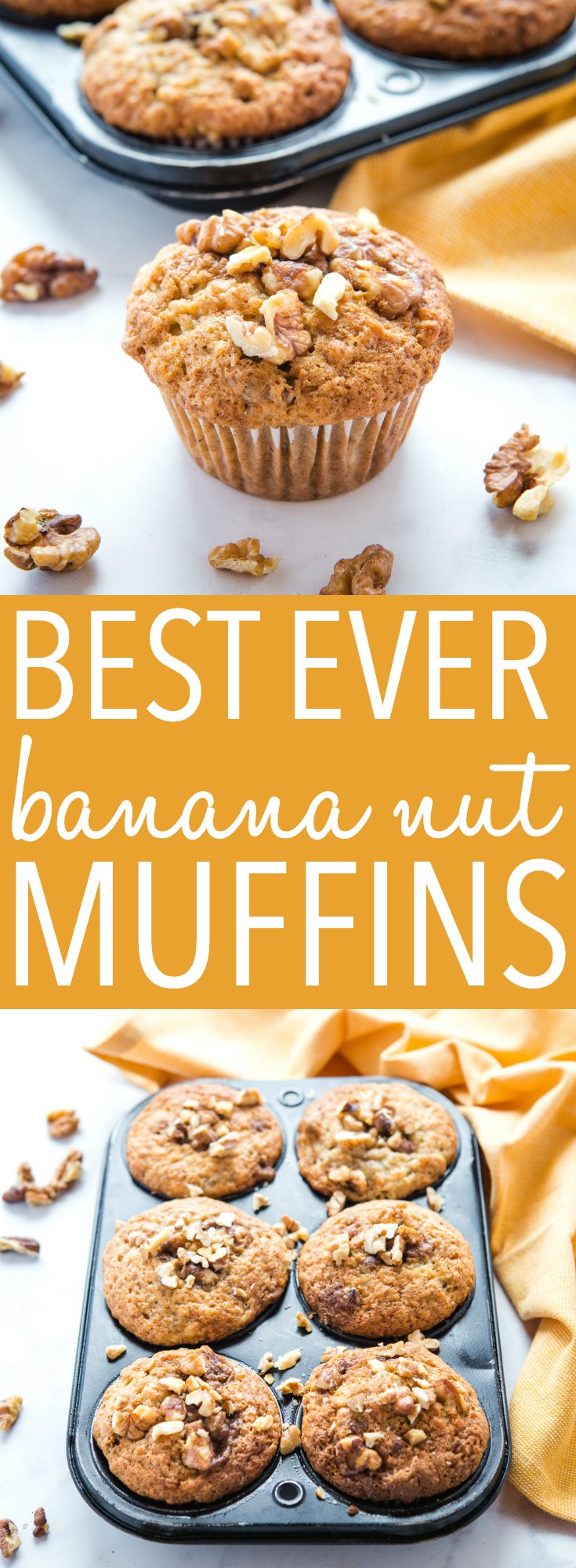 Best Ever Banana Nut Muffins Easy Muffin Recipe - The Busy Baker