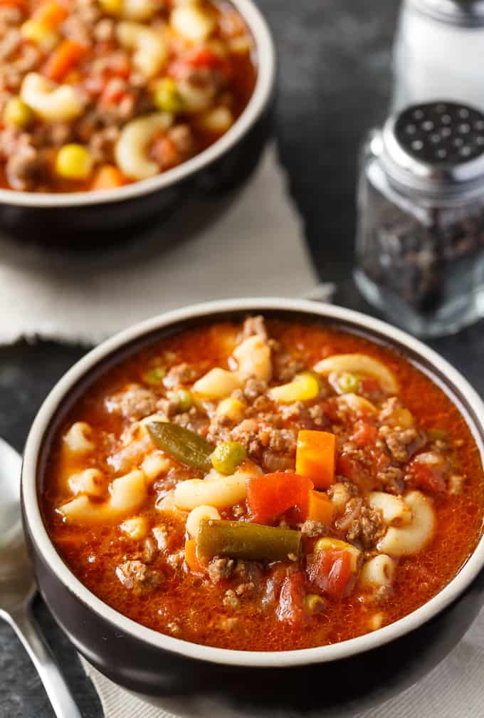 a bowl of homemade soup for a busy day