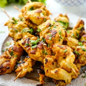 Easy Homemade Chicken Satay With Peanut Sauce - The Busy Baker