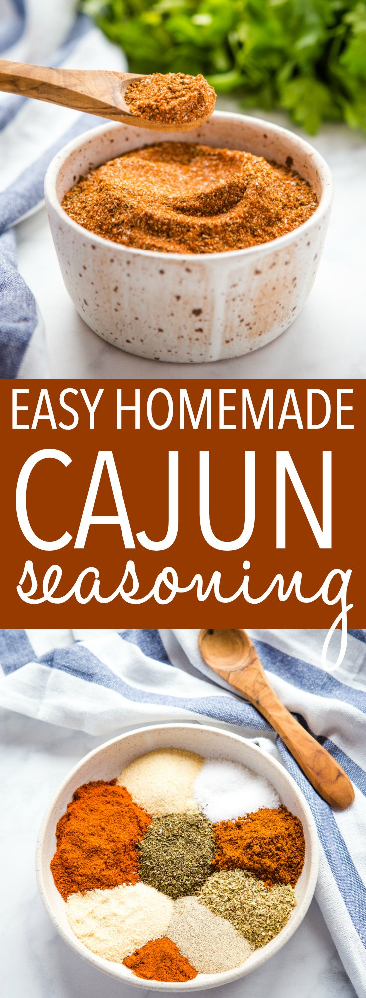 Easy Homemade Cajun Seasoning Blend {Spicy or Mild} - The Busy Baker