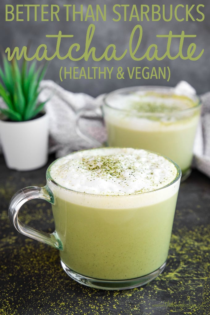 Copycat Starbucks Dairy-Free Iced Matcha Latte - Healthy Little