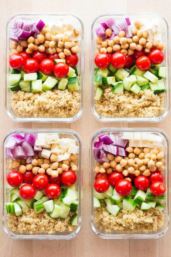 chickpea meal prep bowls