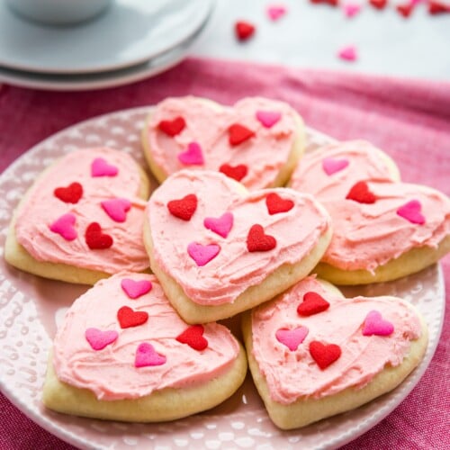 Classic Sour Cream Sugar Cookies {Valentines Day} - The Busy Baker