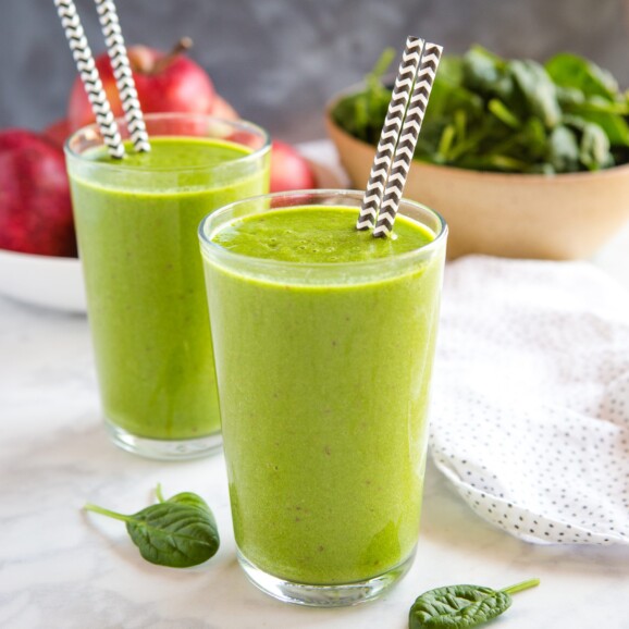 Healthy Green Protein Smoothie - The Busy Baker