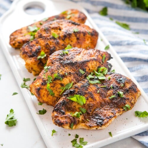 Easy Cajun Grilled Chicken - The Busy Baker