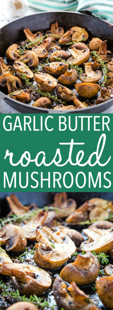 Garlic Butter Roasted Mushrooms Pinterest