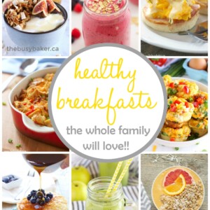 photo collage of healthy breakfast recipes