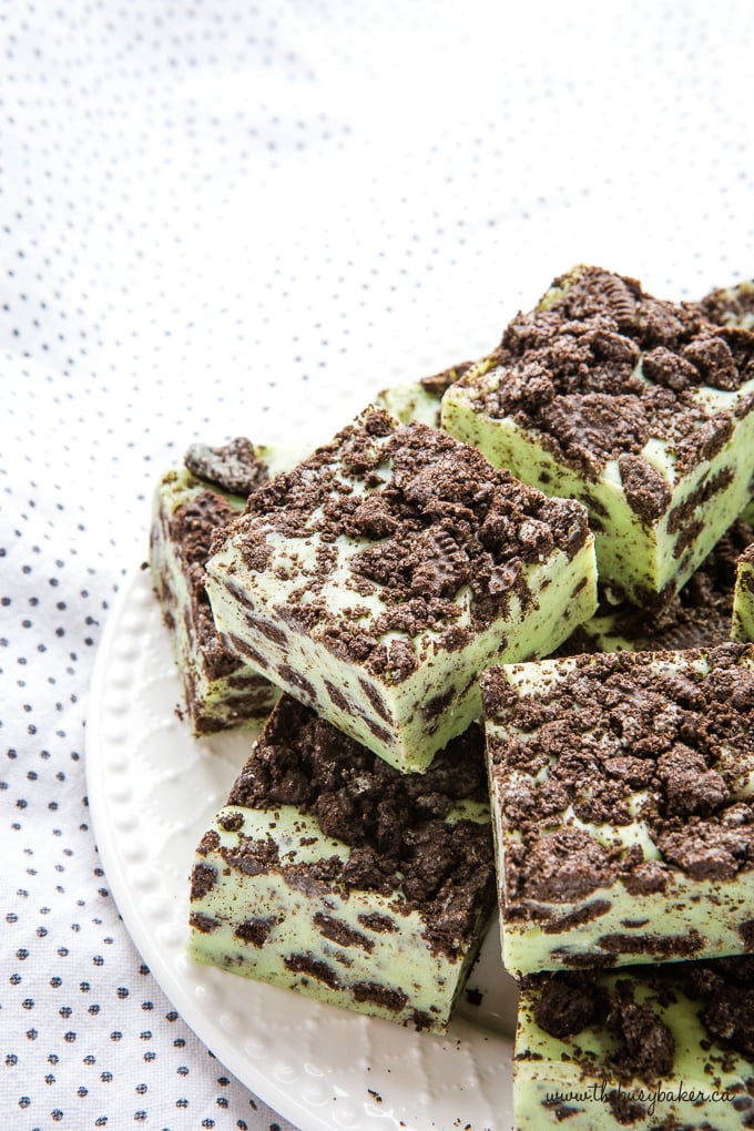 green Mint Oreo Fudge