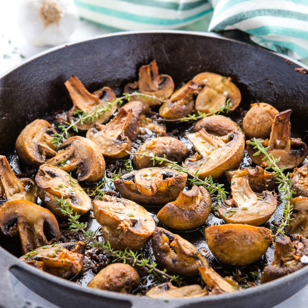 Garlic Butter Roasted Mushrooms Keto at Luck blog