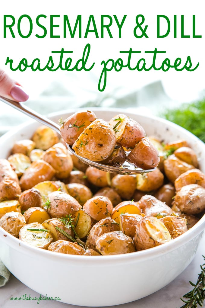 Rosemary Dill Roasted Potatoes Side Dish