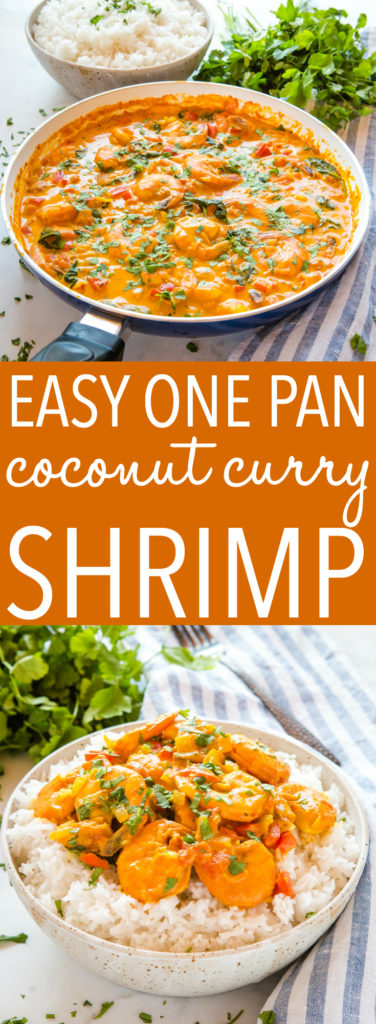 Easy One Pan Coconut Curry Shrimp