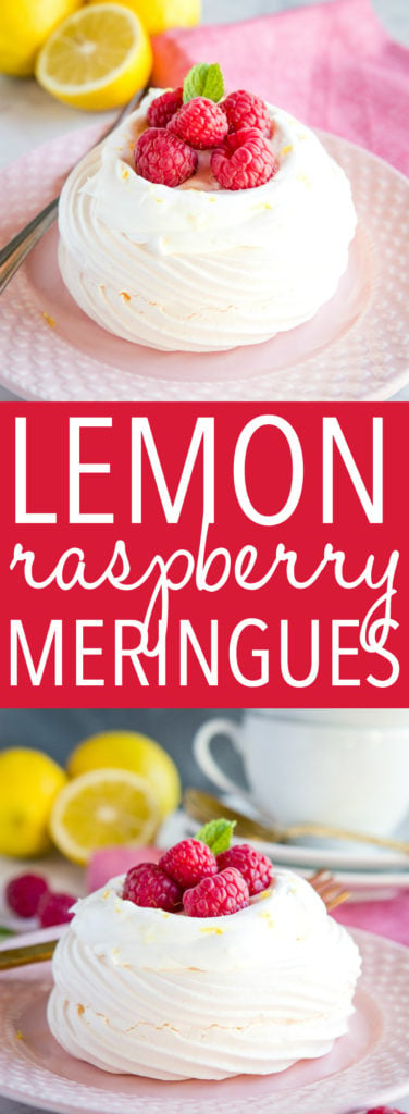 Lemon Raspberry Meringues Pinterest