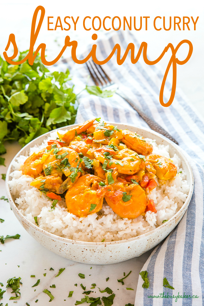 Easy One Pan Coconut Curry Shrimp