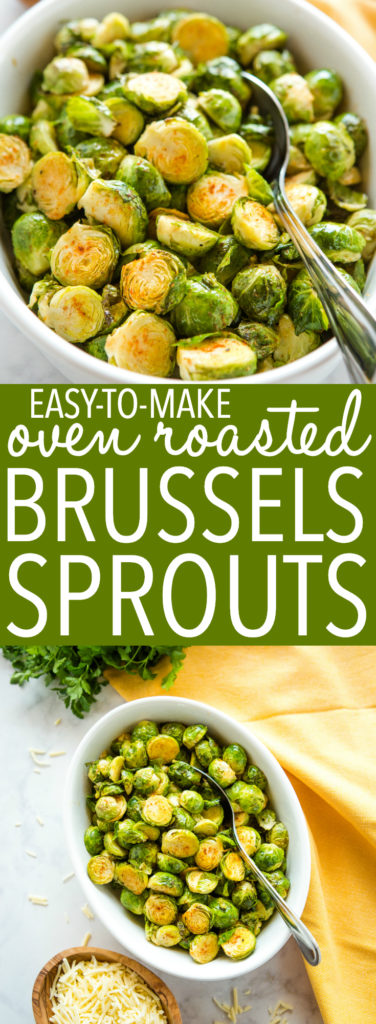 Easy Oven Roasted Brussels Sprouts Pinterest Recipe