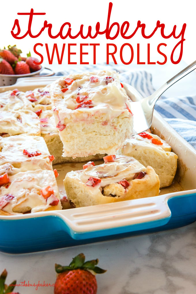 Strawberry Cheesecake Sweet Rolls