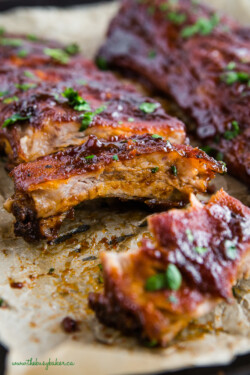 Honey Garlic Oven-baked Barbecue Ribs - The Busy Baker