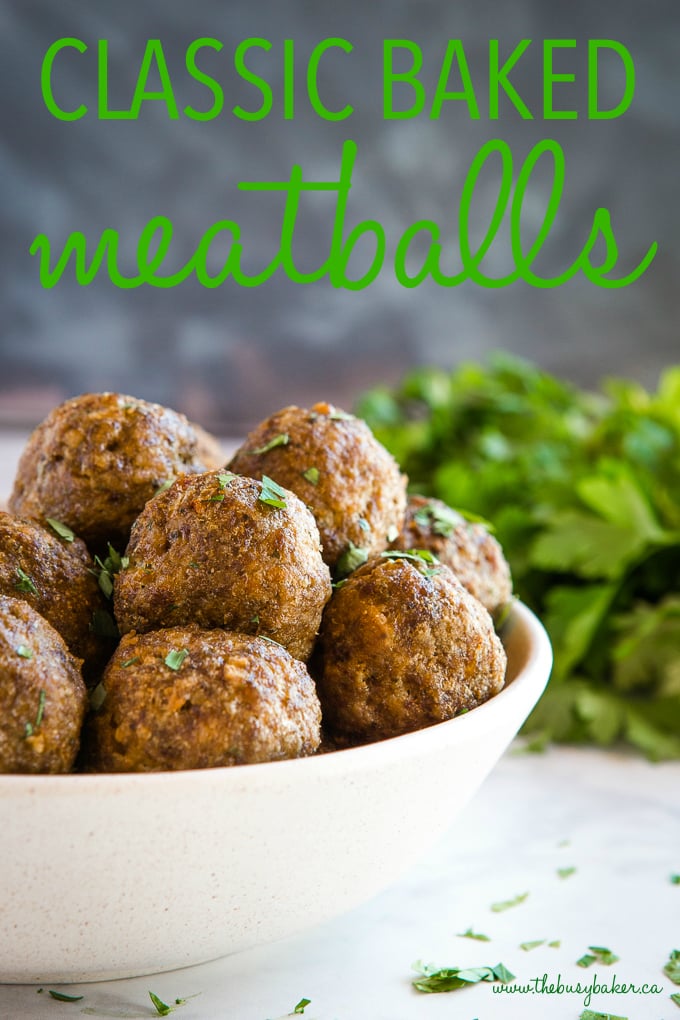 Classic Baked Meatballs