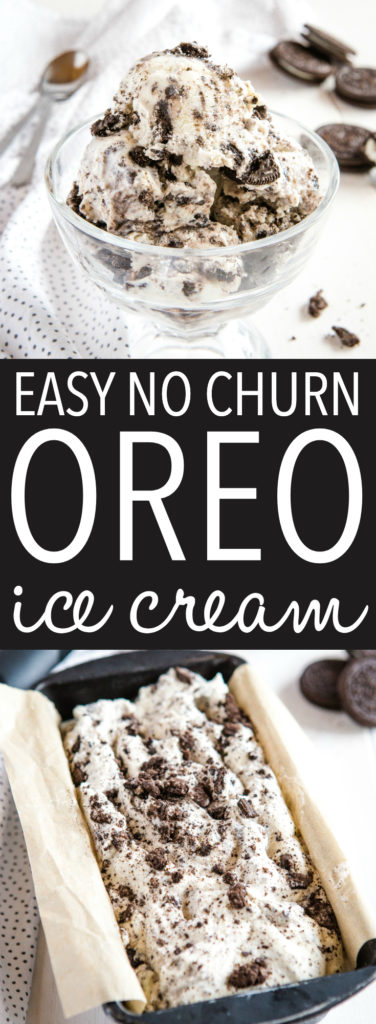 No Churn Oreo Ice Cream Pinterest