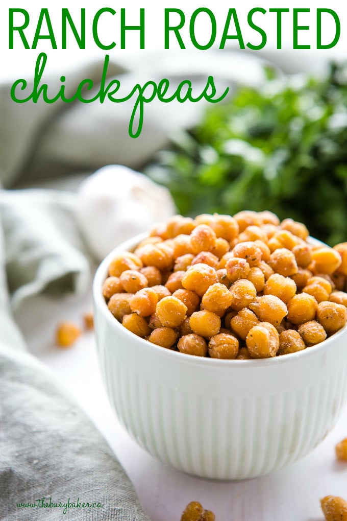 Easy Ranch Roasted Chickpeas