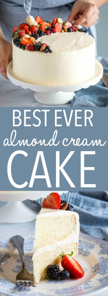 Almond Cream Cake Pinterest