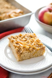 Caramel Apple Streusel Cake {Easy Fall Dessert} - The Busy Baker