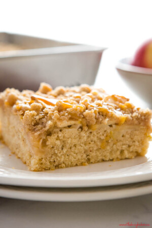 Caramel Apple Streusel Cake {Easy Fall Dessert} - The Busy Baker