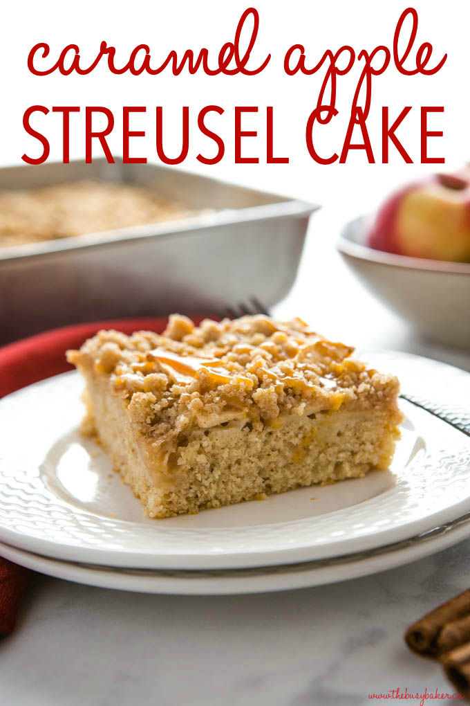 Caramel Apple Streusel Cake