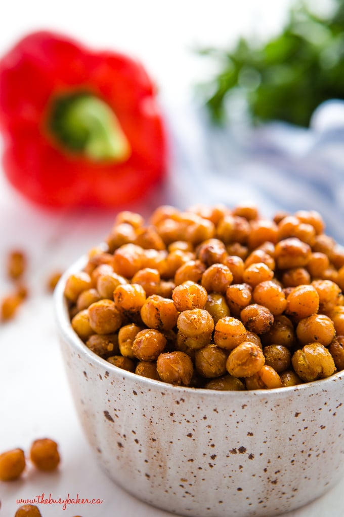 barbecue roasted chickpeas easy recipe