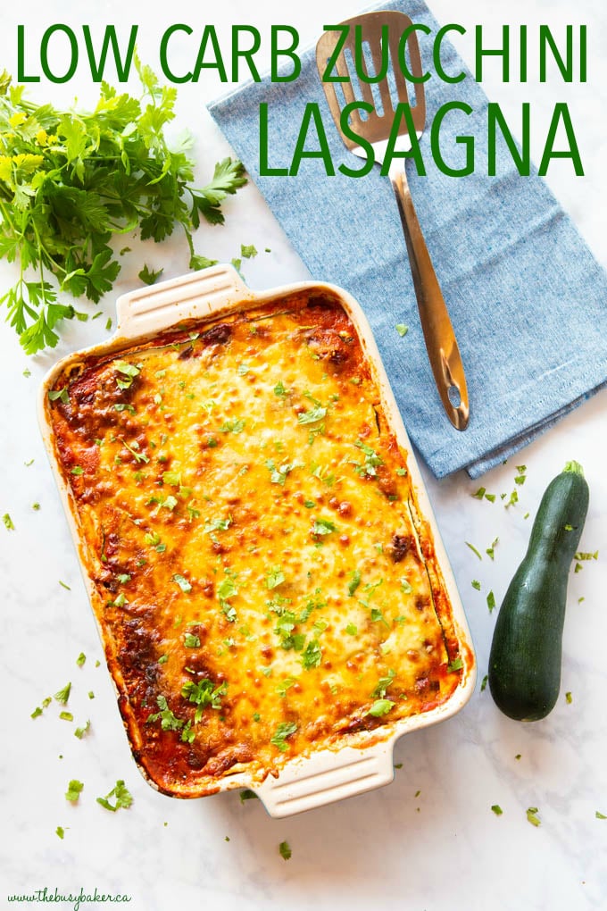 low carb zucchini lasagna