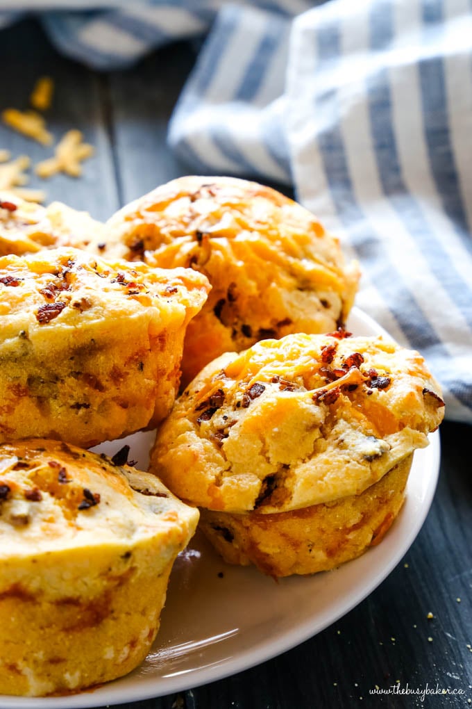 Cheese and Bacon Cornbread Muffins