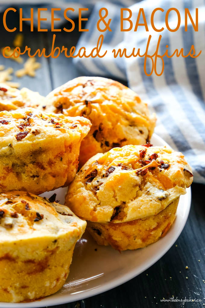 Cheddar Cheese and Bacon Cornbread Muffins