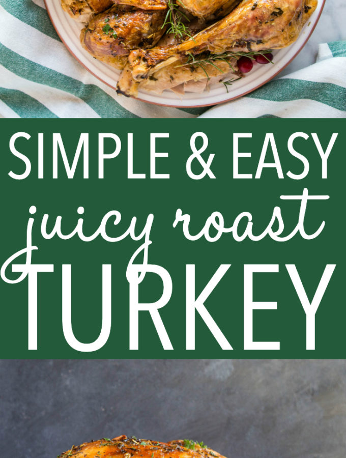 Roasted Turkey Recipe Holiday Cooking Tips The Busy Baker   Easy Roast Turkey Pinterest 680x900 