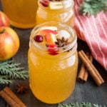Apple Holiday Sangria {with Non Alcoholic Cider Option}