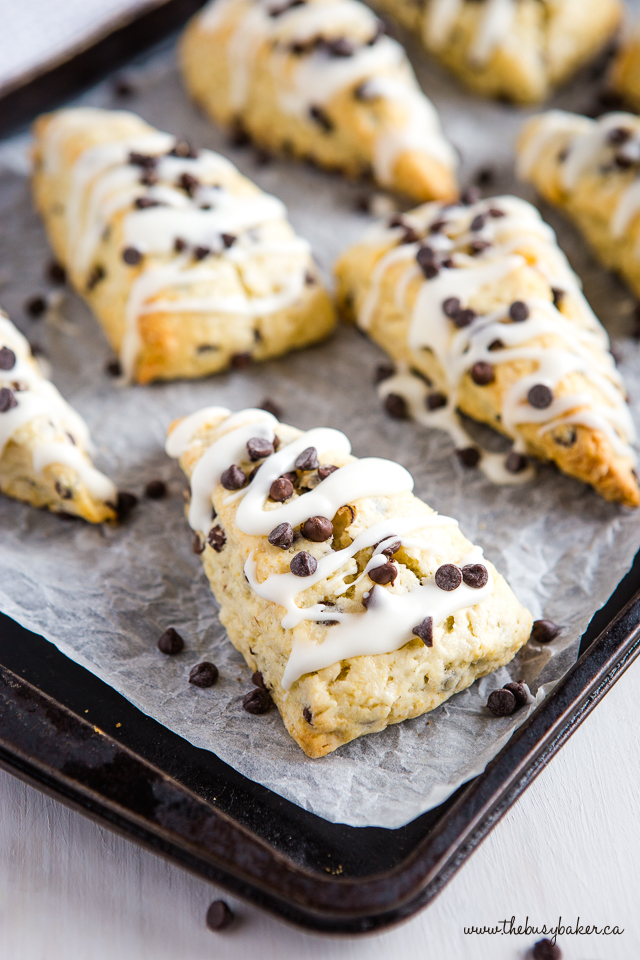 easy to make chocolate chip scones