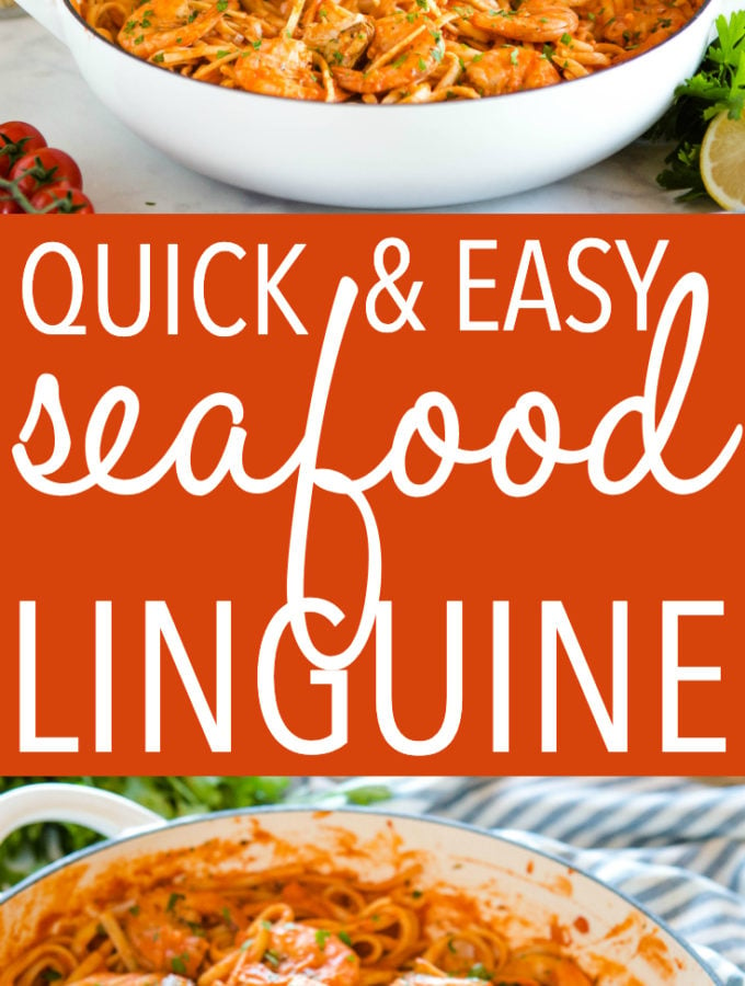 Quick And Easy Seafood Linguine Marinara The Busy Baker 