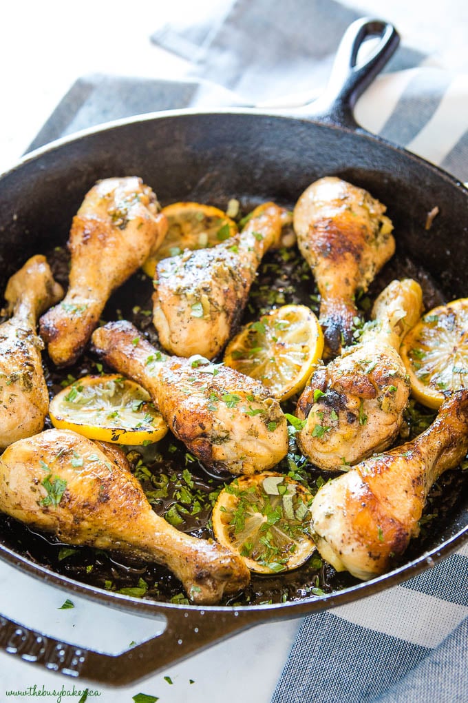 Easy Lemon Herb Roasted Chicken - The Busy Baker