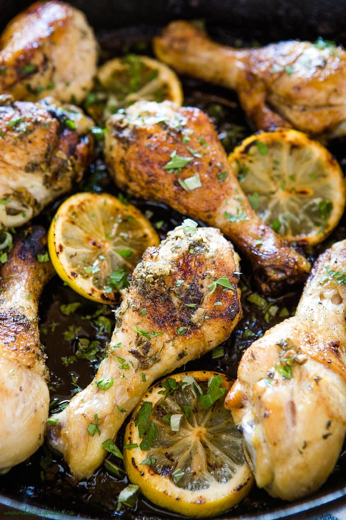 Easy Lemon Herb Roasted Chicken - The Busy Baker