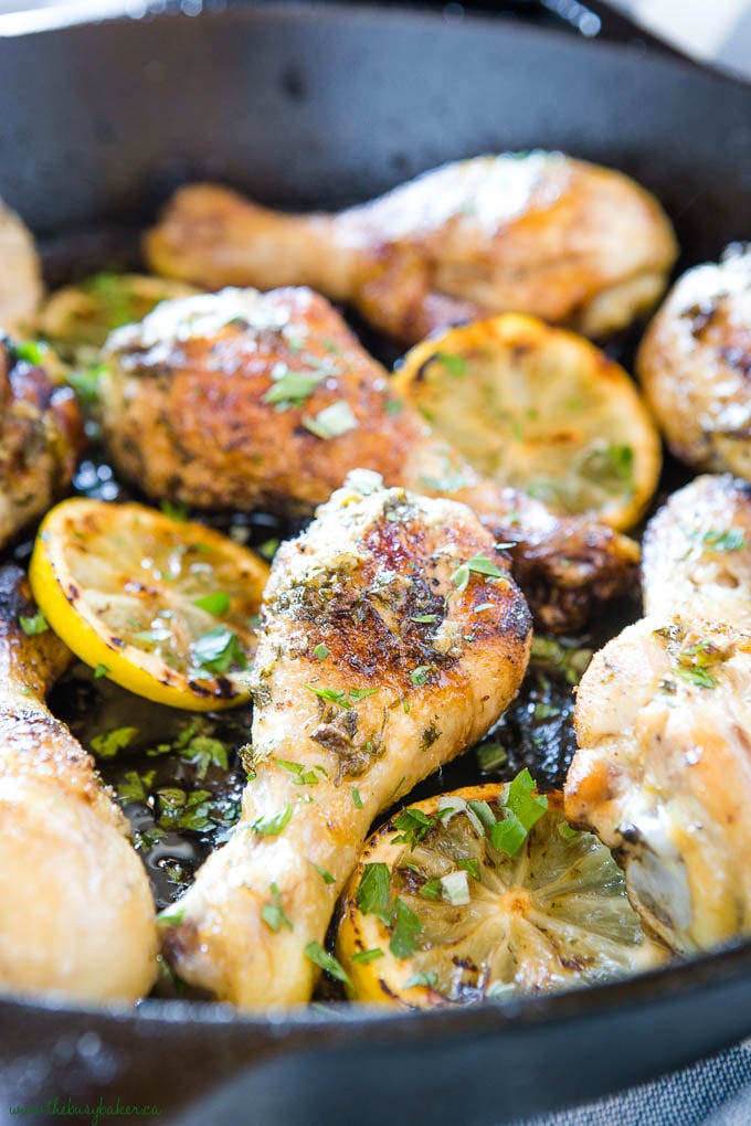 Easy Lemon Herb Roasted Chicken - The Busy Baker