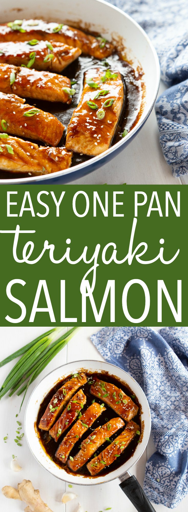 Easy One Pan Teriyaki Salmon Pinterest