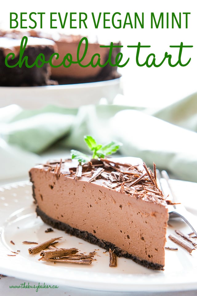 chocolate tart with peppermint