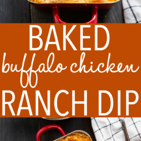 Buffalo Chicken Ranch Dip {Appetizer} + VIDEO - The Busy Baker