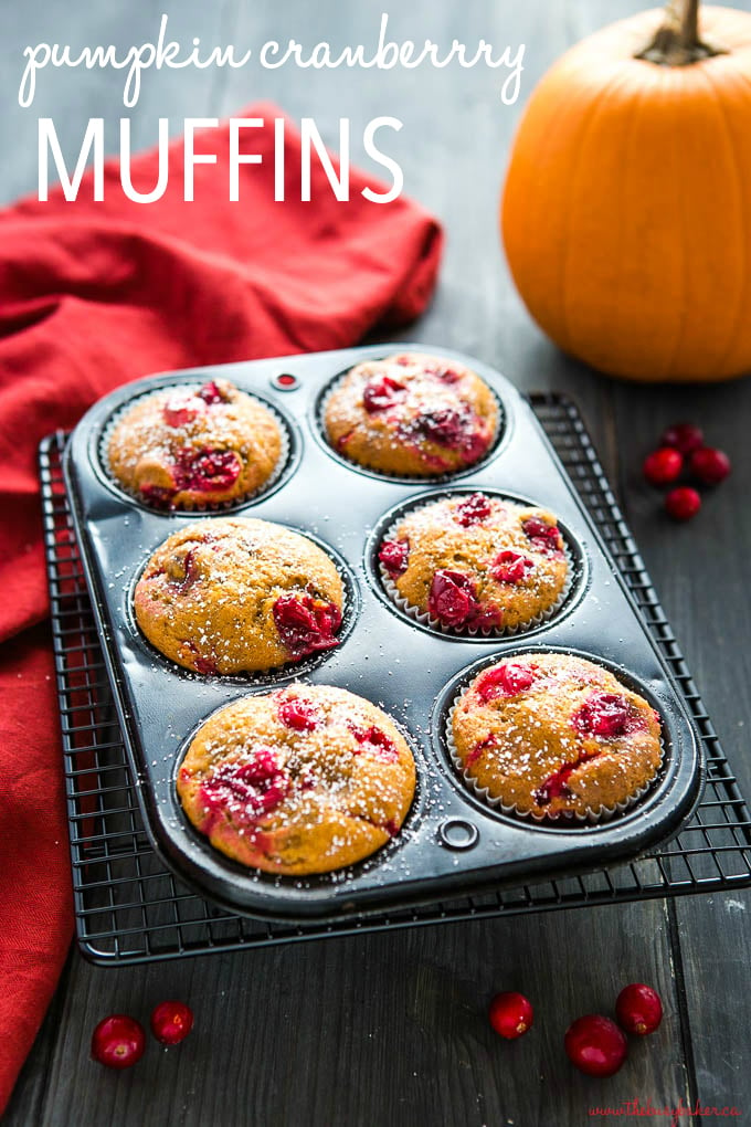 pumpkin cranberry muffins