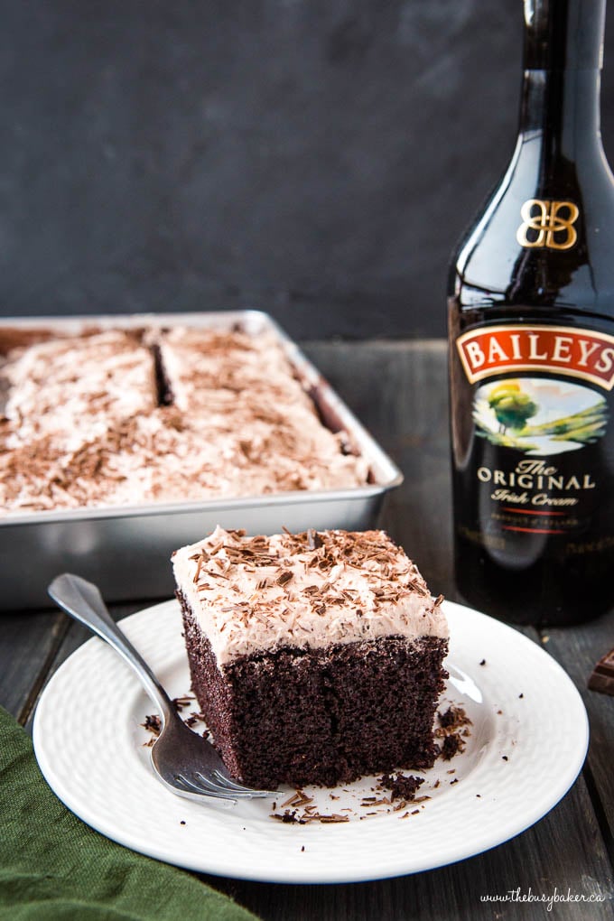 Best Ever Bailey's Irish Cream Chocolate Cake