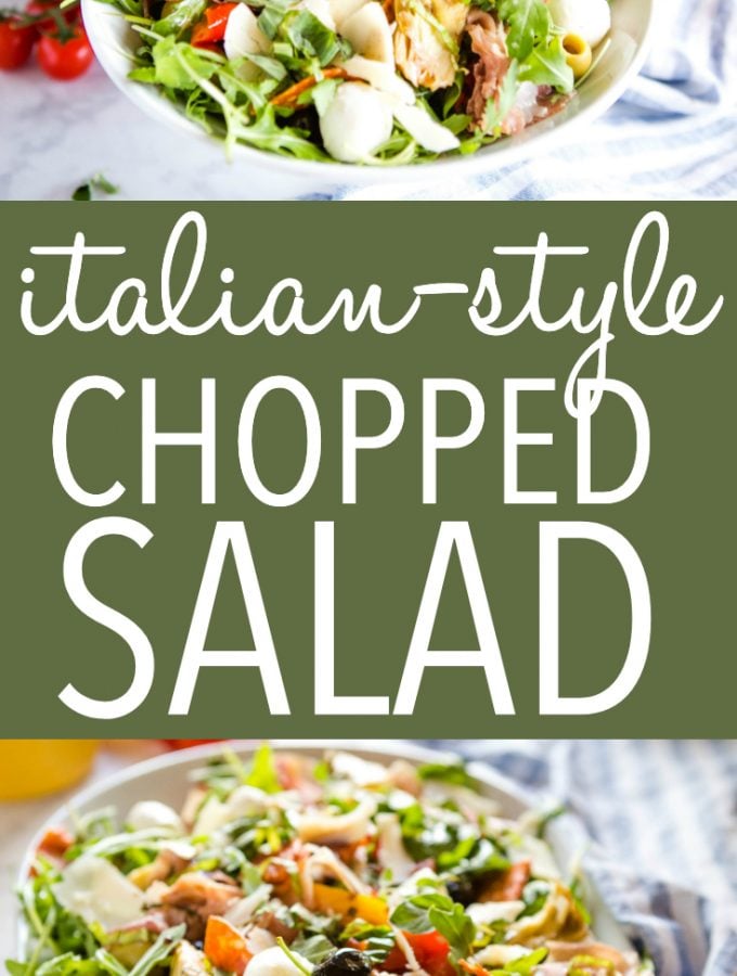 Low Carb Italian Chopped Salad - The Busy Baker