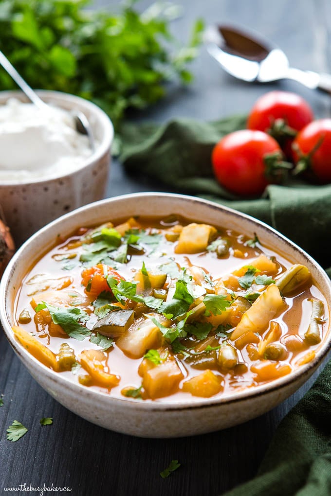 Crock Pot Cabbage Soup {Low Carb + Keto} - The Busy Baker