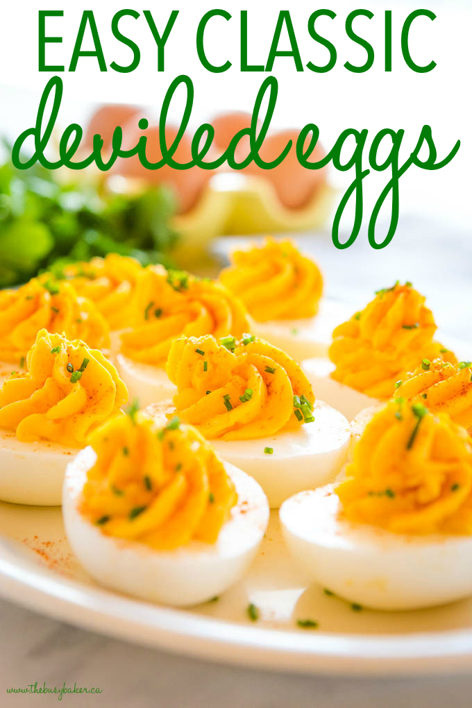 titled photo (and shown) Easy Classic Deviled Eggs
