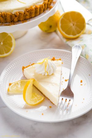 Easy No Bake Lemon Tart - The Busy Baker